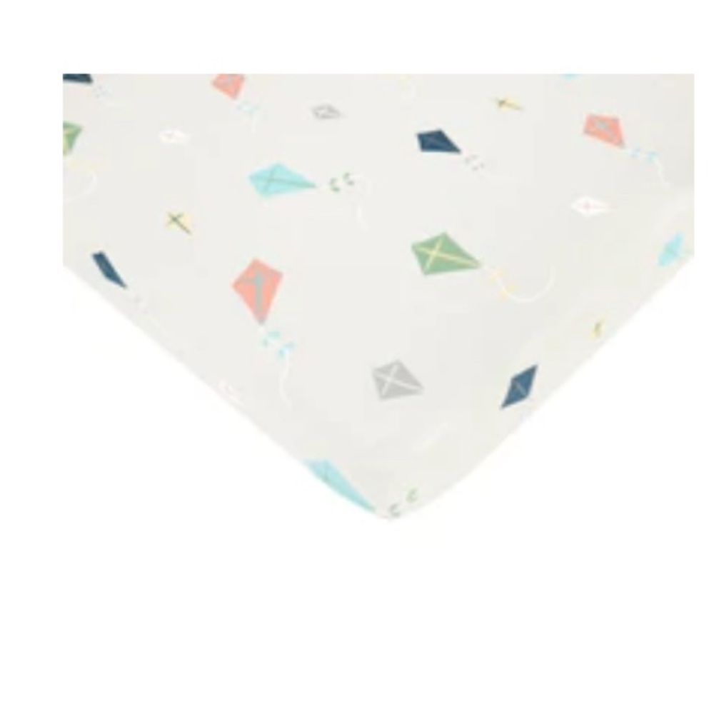 KyteBABY crib sheet and toddler pilowcase in Kite